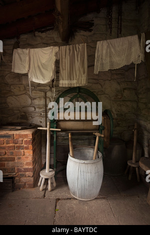 UK Gloucestershire Forest of Dean Soudley Dean Heritage Centre Förster Hütte Waschhaus Stockfoto