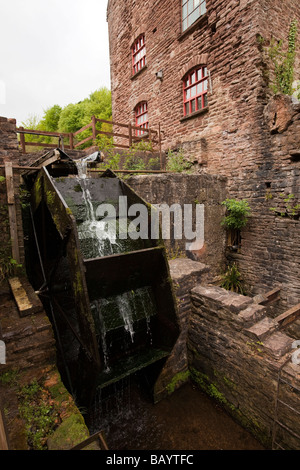 UK Gloucestershire Forest of Dean Soudley Dean Heritage Centre Wasserrad Stockfoto