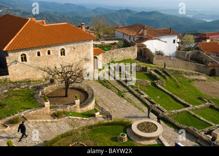 Aussicht vom Skanderbeg-Museum in Kruja Albanien Europa Stockfoto