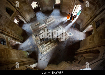 Inisde Ali Isa Khan Niazi Grab in Humayun-Mausoleum in Delhi Indien Stockfoto