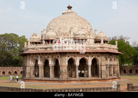 Ali Isa Khan Niazi Grab am Grab Humayuns in Delhi Indien Stockfoto