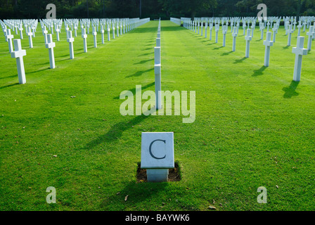 Normandie amerikanischen Friedhof und Denkmal in Colleville Sur Mer Stockfoto