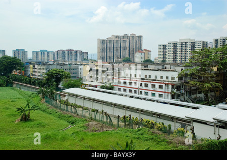 Hang Tuah Station auf der STAR LRT-Linie. Kuala Lumpur, Malaysia. Stockfoto