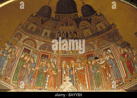 Elk140 1605 Italien Venedig Basilika San Marco Narthex Mosaiken 13. Jahrhundert Stockfoto