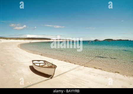 Höhere Stadt Bucht am St Martins Insel Isles of Scilly England UK Stockfoto