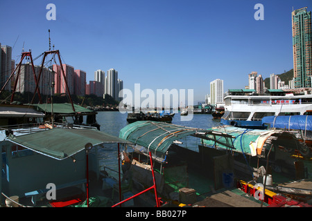 Aberdeen Harbour, Hong Kong Island Stockfoto