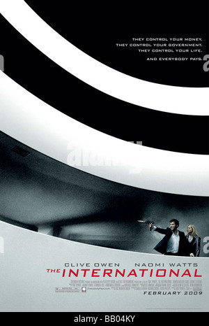 Zum internationalen Jahr: 2009 Regie: Tom Tykwer Movie Poster Stockfoto