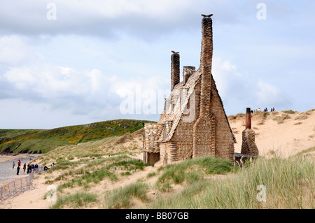 Filminh der Harry-Potter-Film DEathly hallows auf Süßwasser West Strand Pembrokeshire Wales UK Stockfoto