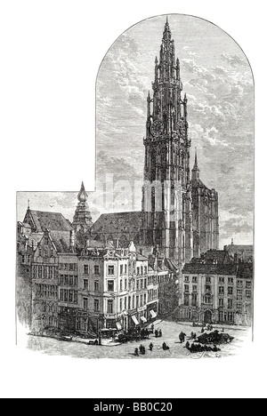 Notre-Dame-Antwerpen Stockfoto