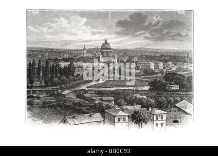 Potsdam aus dem brauhausberg Stockfoto