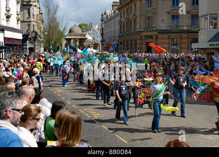 Kinder Parade durch Brighton 2009 Stockfoto