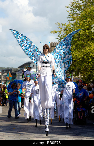 Kinder Parade durch Brighton 2009 Stockfoto