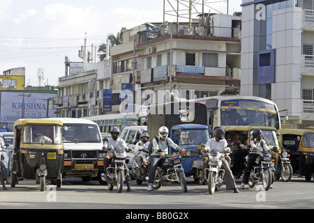 Straße Landschaft Bangalore Indien Stockfoto