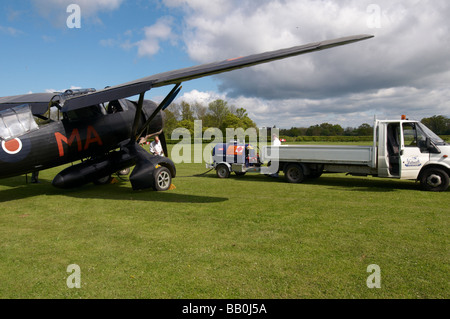 Westland Lysander als gesehen bei Shuttleworth Air Show Frühjahr 2009 Stockfoto