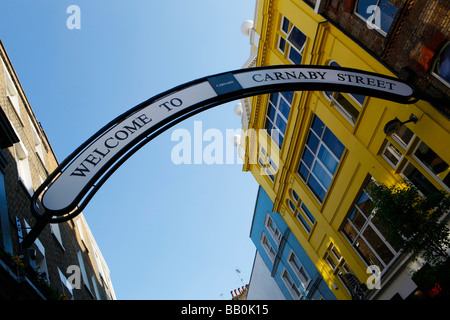 Carnaby Street in London. Stockfoto