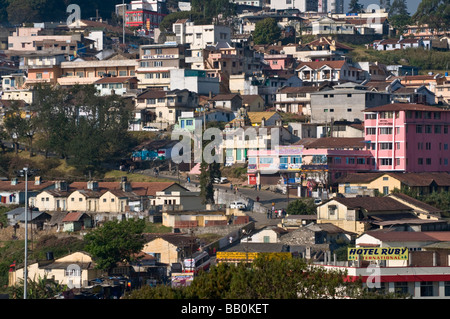 Blick über Kodaikanal Stadt Tamil Nadu, Indien Stockfoto