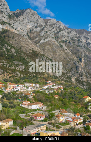 Ansichten des Schlosses in Kruja Albanien Europa Stockfoto