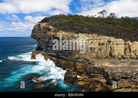 Teufel-Küche auf der Tasman Halbinsel, Tasmanien, Australien. Stockfoto