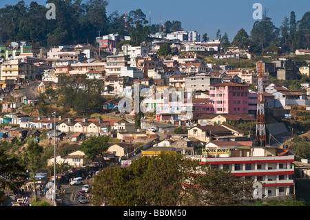 Blick über Kodaikanal Stadt Tamil Nadu, Indien Stockfoto