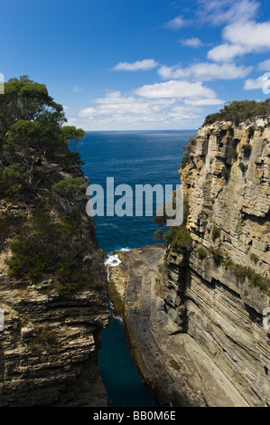 Teufel-Küche auf der Tasman Halbinsel, Tasmanien, Australien. Stockfoto