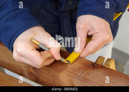 Anreißen Linienmarkierung 02 Stockfoto