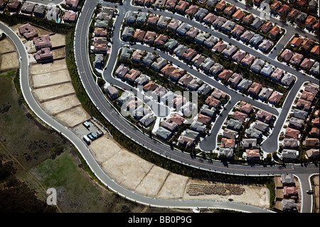 Luftaufnahme über southern California Wohnanlage Unterteilung Stockfoto