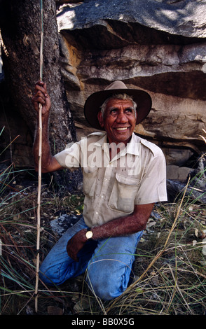 Kunst der Aborigines Website Kimberley Australien Stockfoto