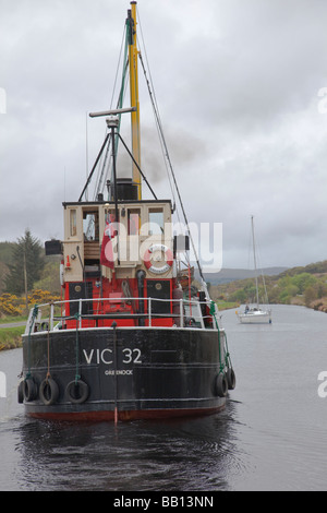 S. L. VIC 32 auf dem Crinan Kanal Stockfoto