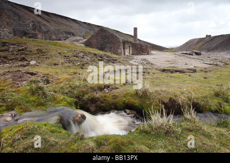 Reste der alten Bande Verhüttung Mühle Yorkshire Dales National Park UK Stockfoto