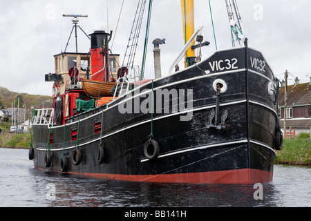 S. L. VIC 32 auf dem Crinan Kanal bei Ardrishaig Stockfoto