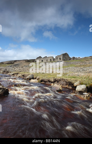 Alte Bande Beck und die Überreste der Kapitulation überbrücken Verhüttung Mühle Yorkshire Dales National Park Stockfoto