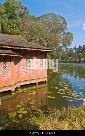 Bootshaus am See Tamil Nadu Indien in Kodaikanal Stockfoto