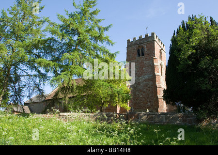 Kirche St. Andrews, kleine Ness, Shropshire Stockfoto