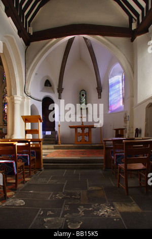 Die Seitenkapelle der Kirche St Marys in Guildford Surrey. Stockfoto