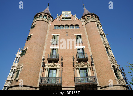 Casa de Les lesPunxes, Barcelona-Spanien Stockfoto