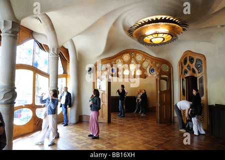 Innenseite des Antoni Gaudis Casa Batllo, Barcelona-Spanien Stockfoto