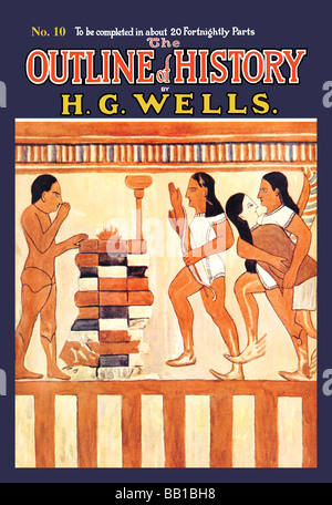 Der Umriss der Geschichte von HG Wells, Nein. 10:Ritual Stockfoto