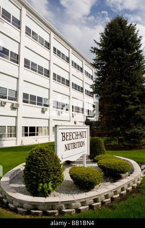 Die Beechnut Corporation begann hier in Canajoharie, New York, im Mohawk Valley im Montgomery County. USA. Abgerissen 2024. Stockfoto