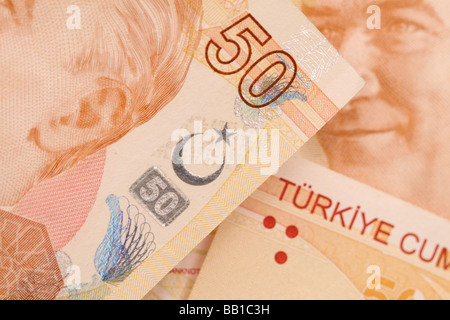 Türkei Turkısh Lıra neue Banknoten ıssued ın 2009 Stockfoto