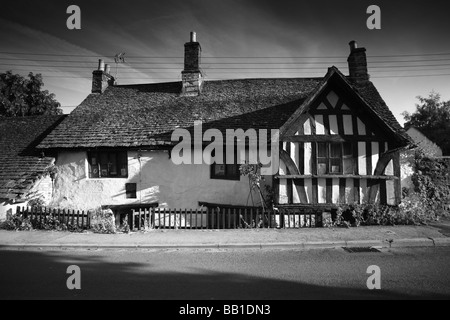 Das haunted Ram Inn Wotton unter Rand, eines der gruseligste Gebäude in England. Stockfoto