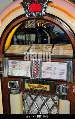 Wurlitzer Jukebox an das Route 66 Museum angezeigt Stockfoto