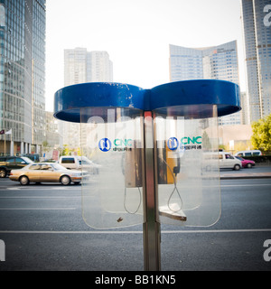 Öffentliche Telefone in Peking China Stockfoto