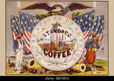 Vereinigte Staaten von Amerika, unser Standard Kaffee Stockfoto