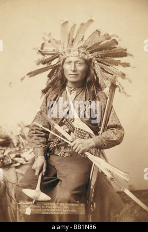 Little, der Anstifter des indischen Aufstands in Pine Ridge, 1890 Stockfoto