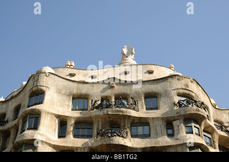 Antoni Gaudis La Pedrera in Barcelona, Spanien Stockfoto