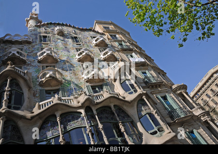 Antoni Gaudis Casa Batllo in Barcelona, Spanien Stockfoto