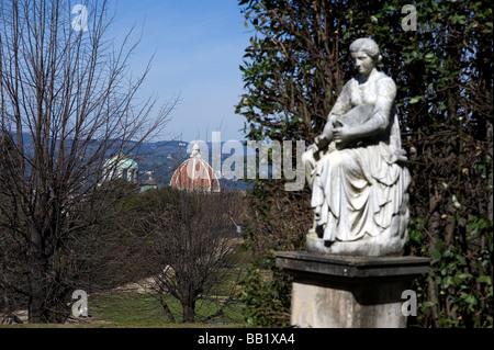 Duomo Boboli Gärten Palazzo Pitti Florenz Firenze Italien Tuscany Toscana Renaissance Kunst Kultur Stockfoto