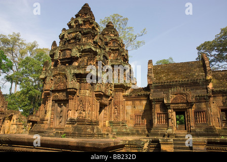 Kambodscha. Siem Reap. Bantay Srei Tempel. Stockfoto