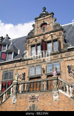 Europa, Niederlande, Gelderland, Nijmegen, Grote Markt, Waag oder Waaghouis, war das Wiegen-Haus im Jahre 1612 gebaut. Stockfoto