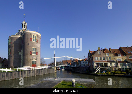 Enkhuizen, Europa, Niederlande, Nord-Holland, West-Frisia Usselmeer Stockfoto